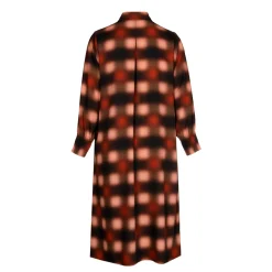 Lange jurk met blurred print