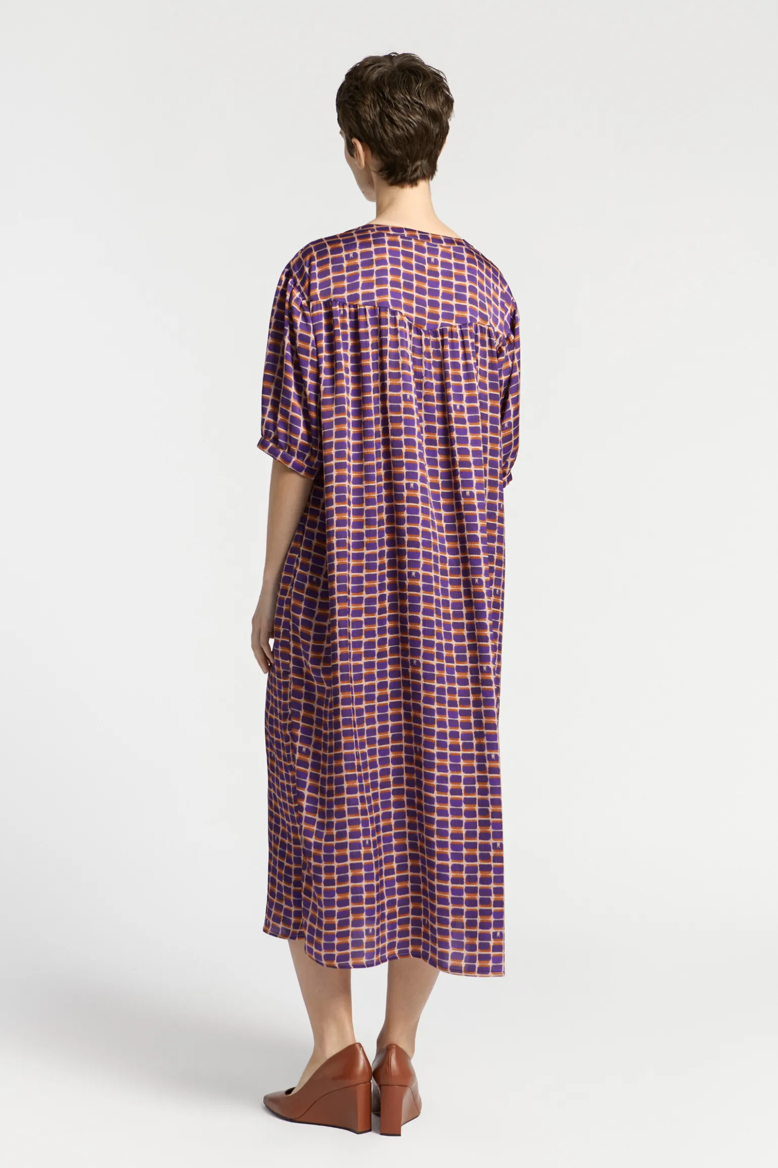 Lange jurk met logoprint