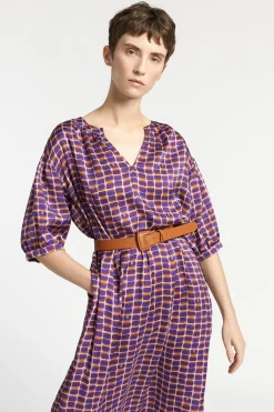 Lange jurk met logoprint