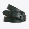 Lederen riem met afgeronde gesp