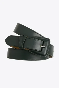 Lederen riem met afgeronde gesp