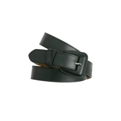 Lederen riem met afgeronde gesp
