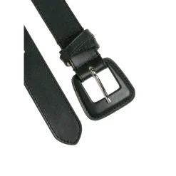 Lederen riem met afgeronde gesp