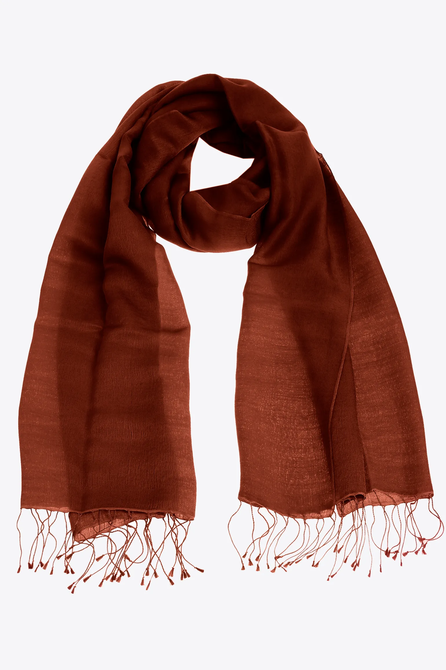 Pashmina met franjes