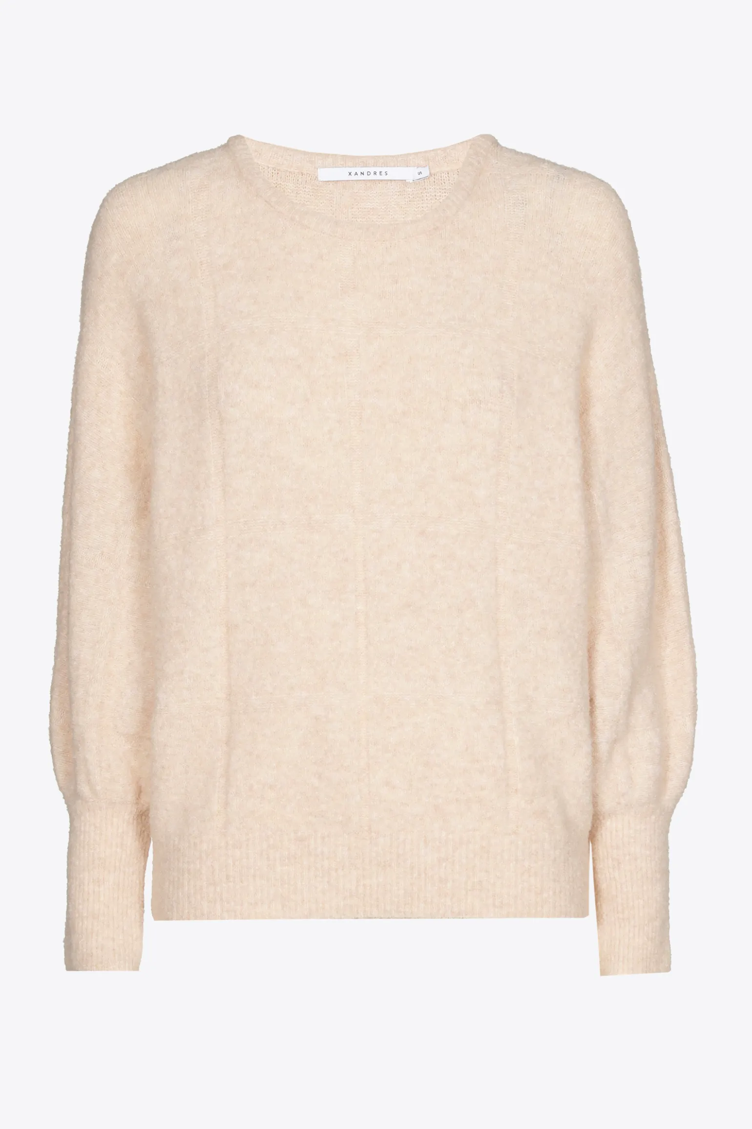 Pull met ingebreide ruit