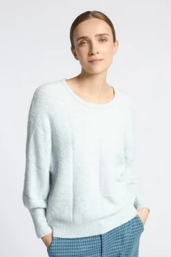 Pull met ingebreide ruit
