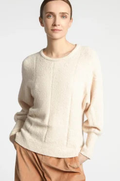 Pull met ingebreide ruit