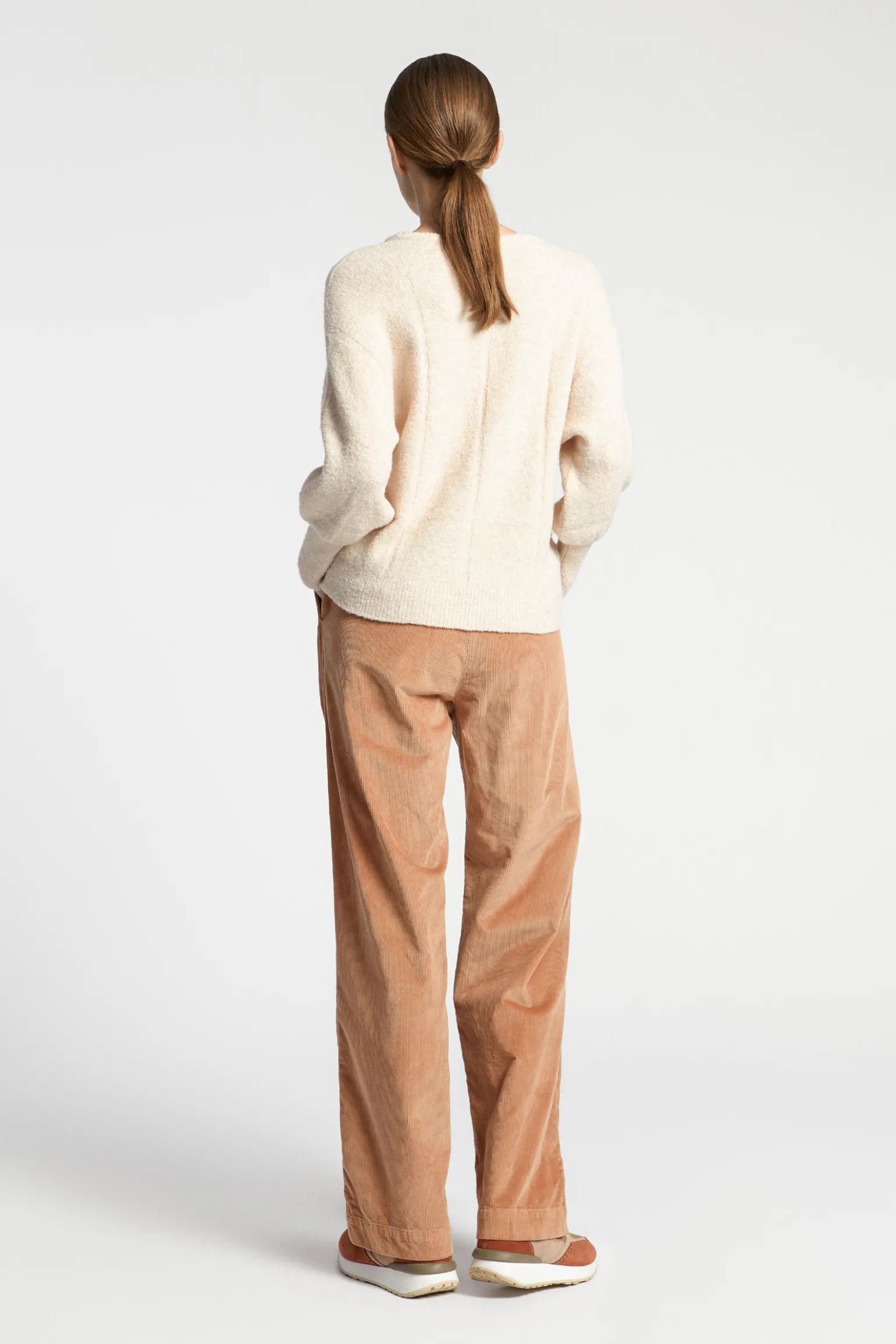Pull met ingebreide ruit