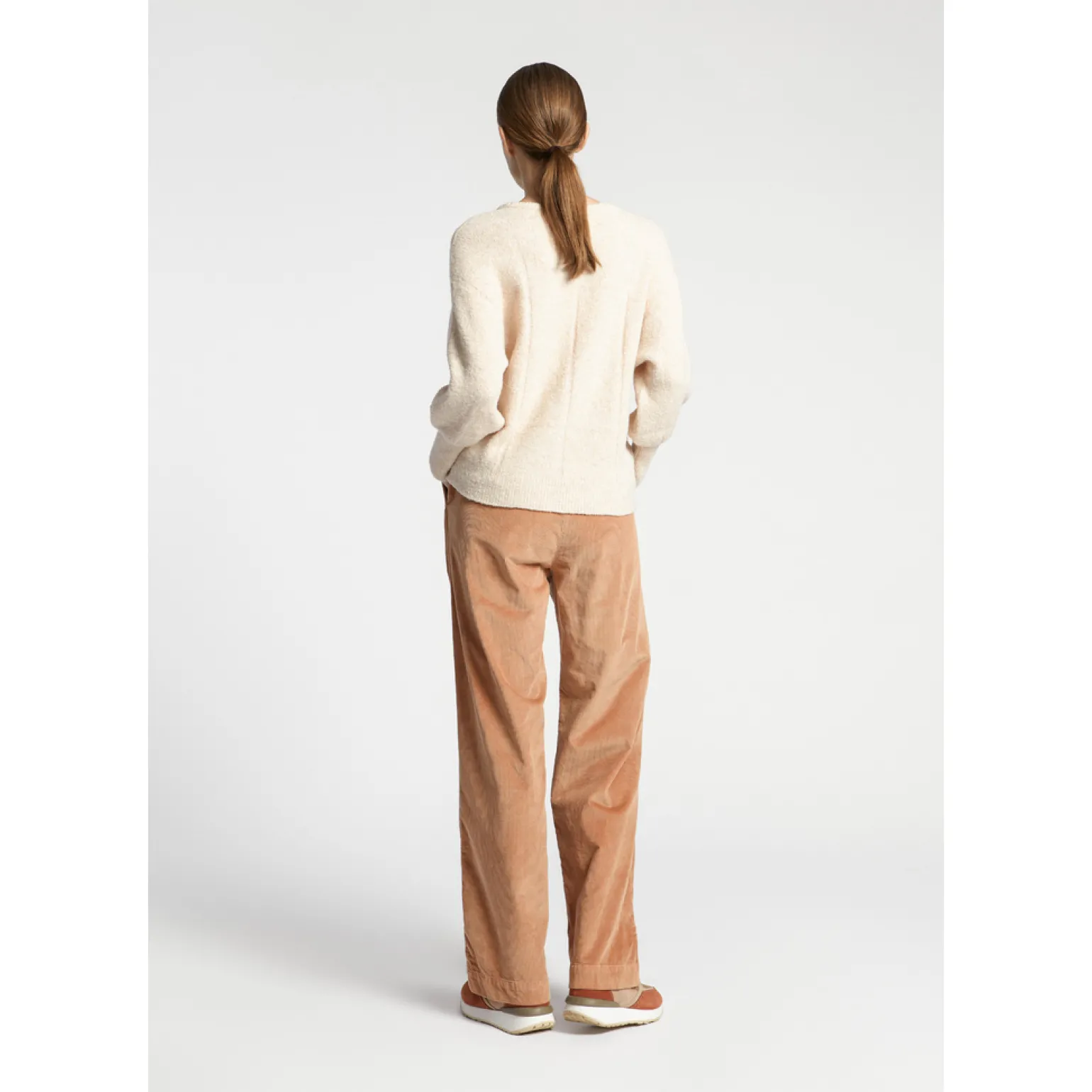 Pull met ingebreide ruit