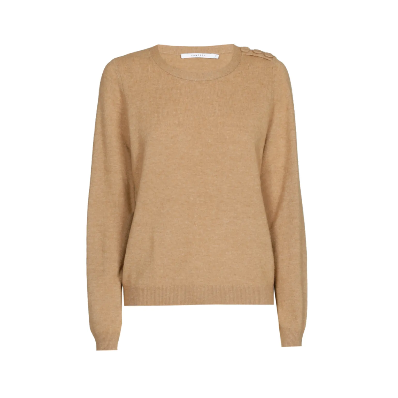 Pull met knopen op schouder