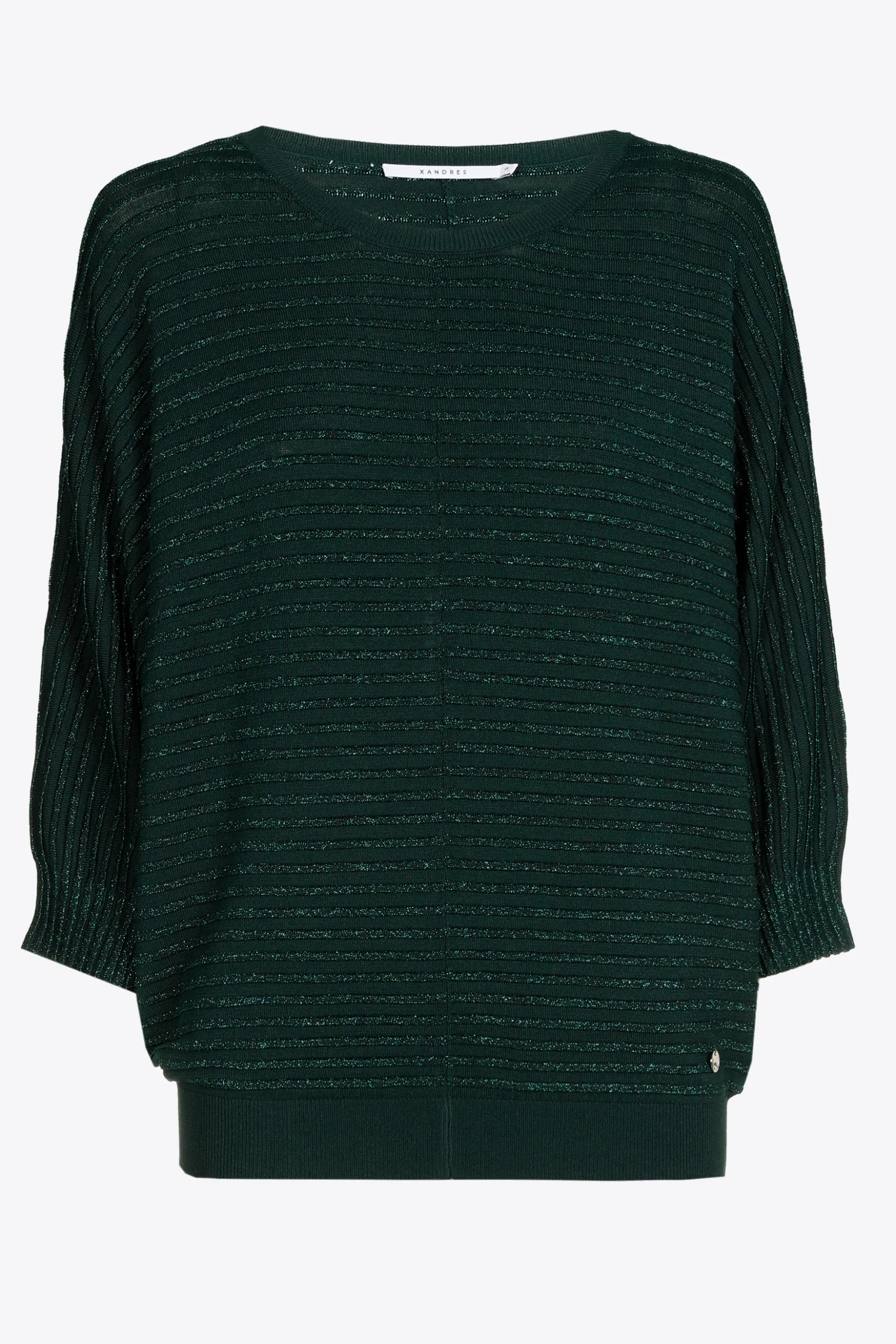 Pull met lurex en fantasiesteek