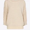Pull met lurex en fantasiesteek