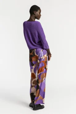 Pull met lurex en fantasiesteek
