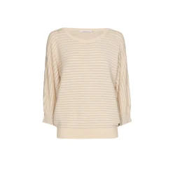 Pull met lurex en fantasiesteek