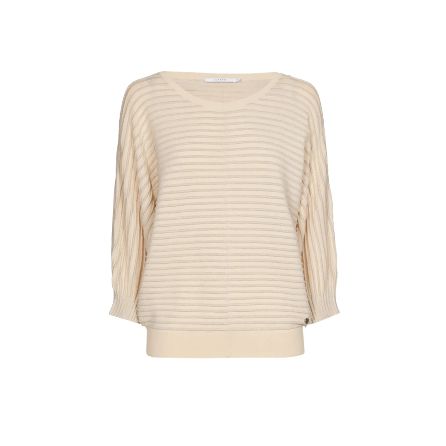 Pull met lurex en fantasiesteek