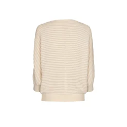 Pull met lurex en fantasiesteek