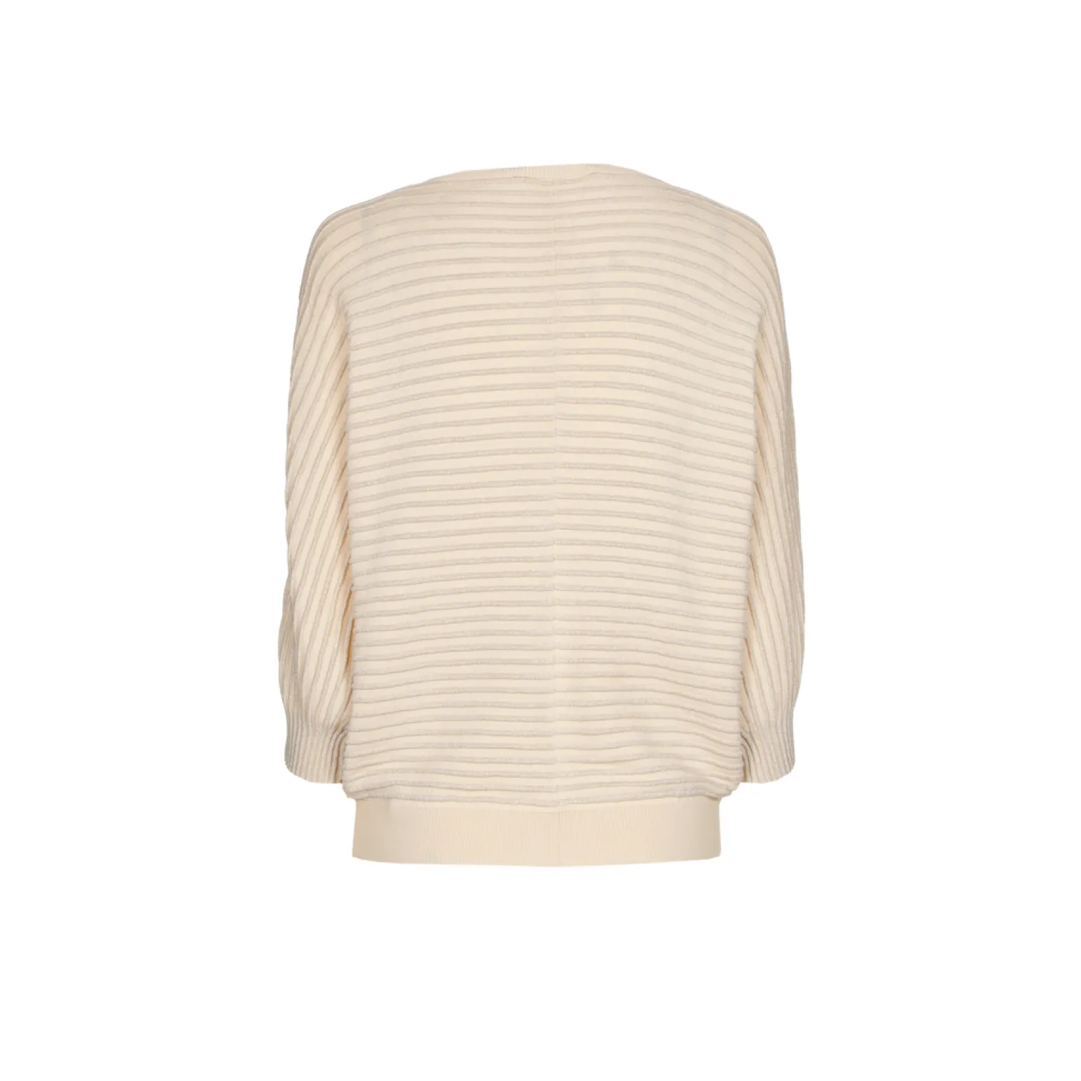 Pull met lurex en fantasiesteek