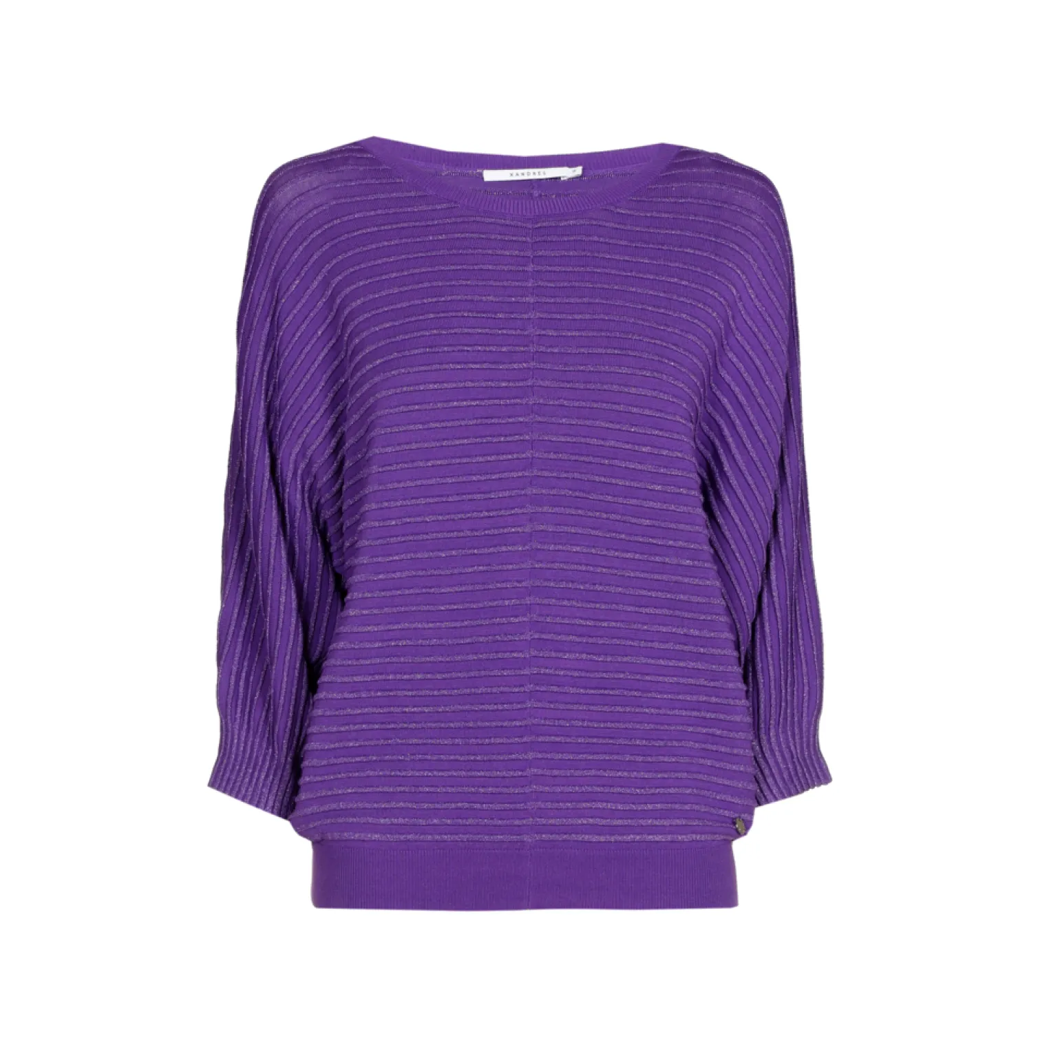Pull met lurex en fantasiesteek
