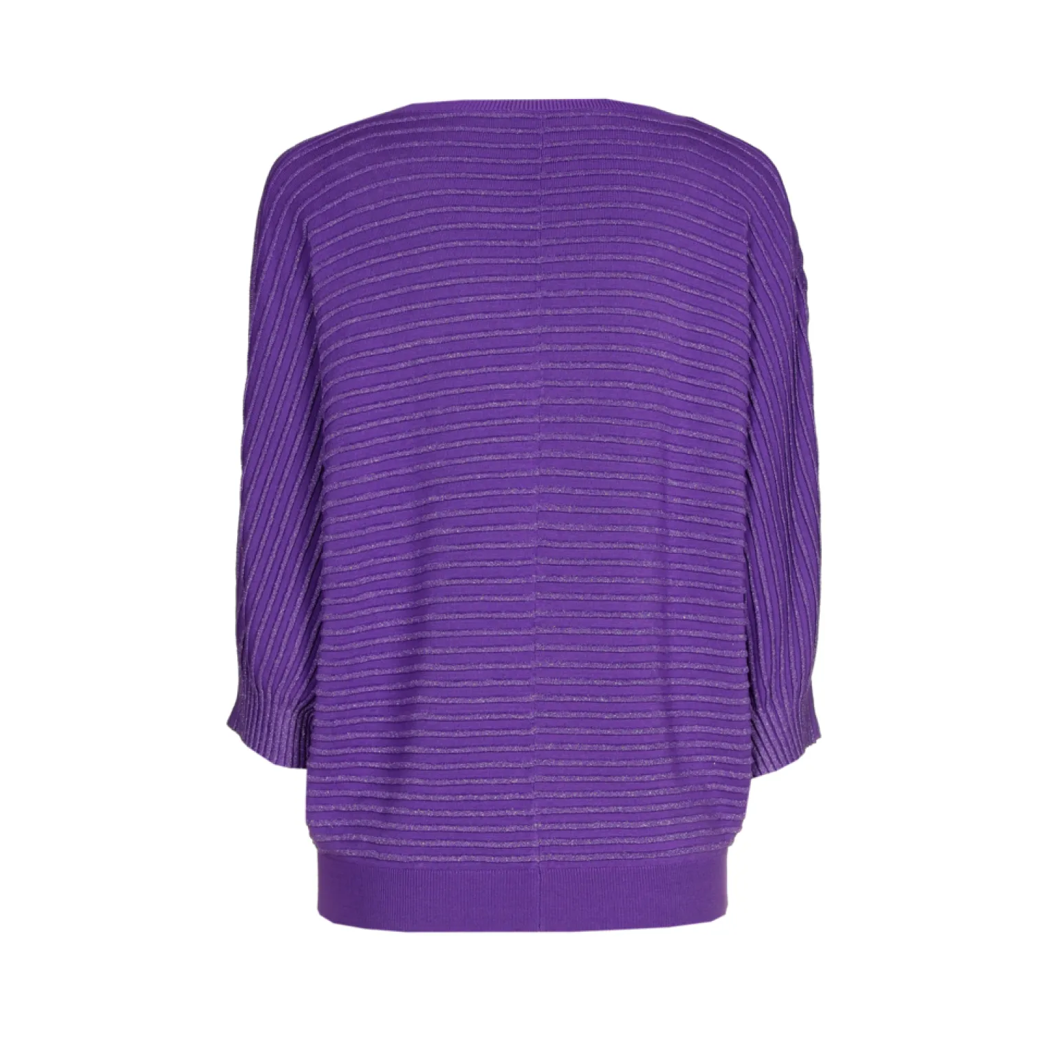 Pull met lurex en fantasiesteek