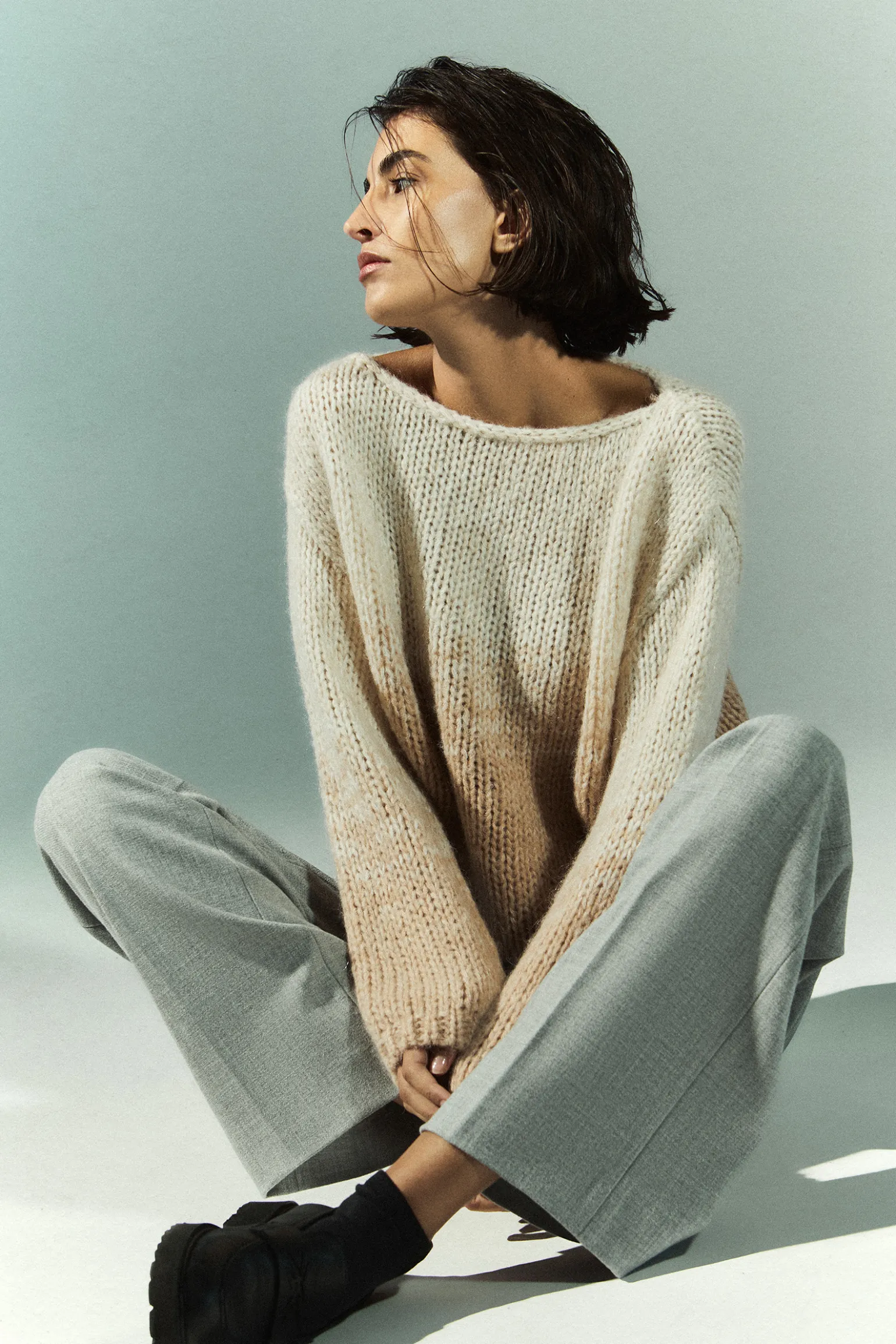 Pull van mohair en alpacawol