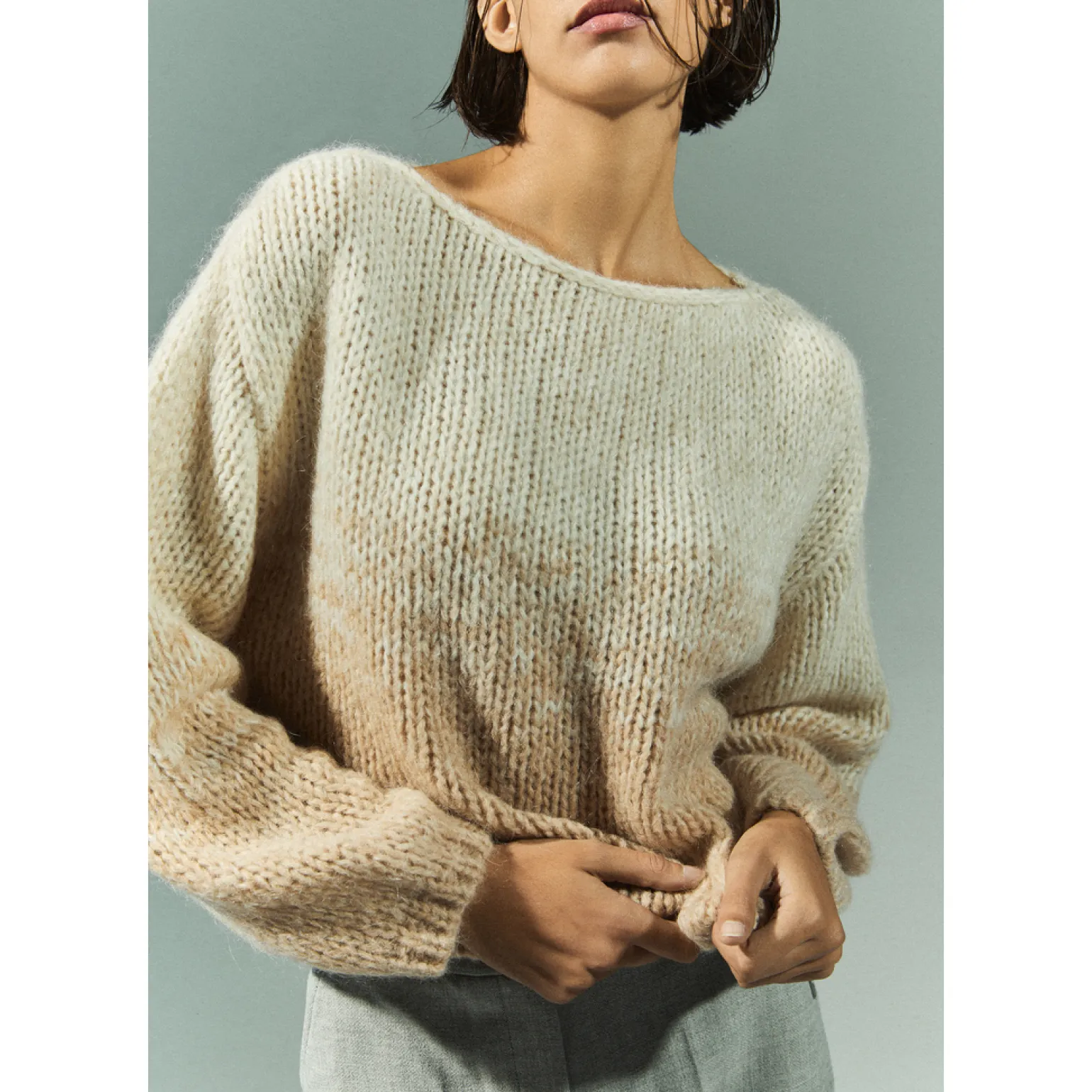 Pull van mohair en alpacawol