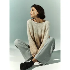 Pull van mohair en alpacawol