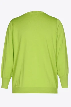 Pull van zijde en katoen