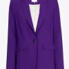 Rechte blazer met reverskraag
