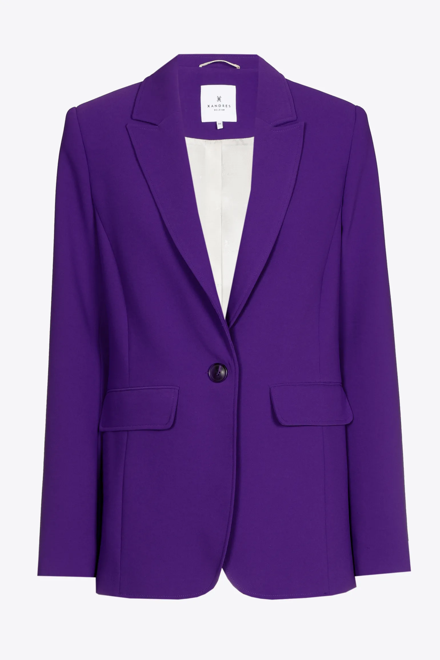 Rechte blazer met reverskraag