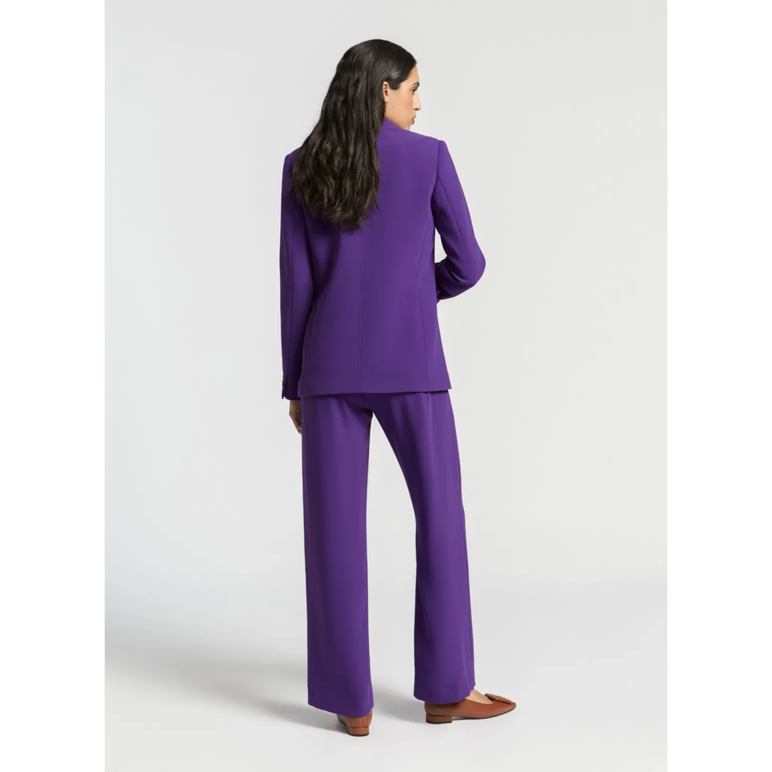 Rechte blazer met reverskraag