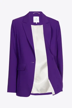 Rechte blazer met reverskraag