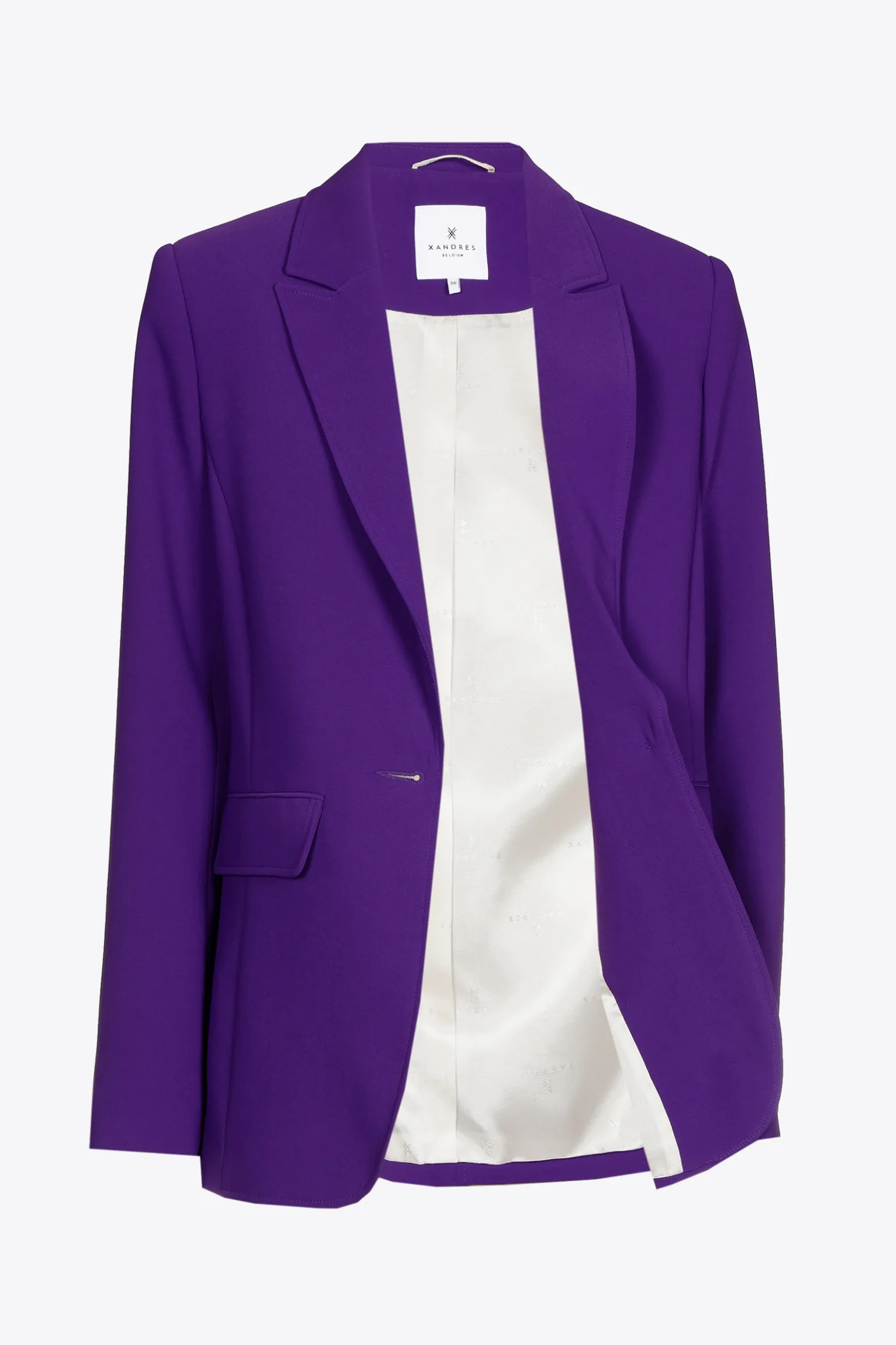 Rechte blazer met reverskraag
