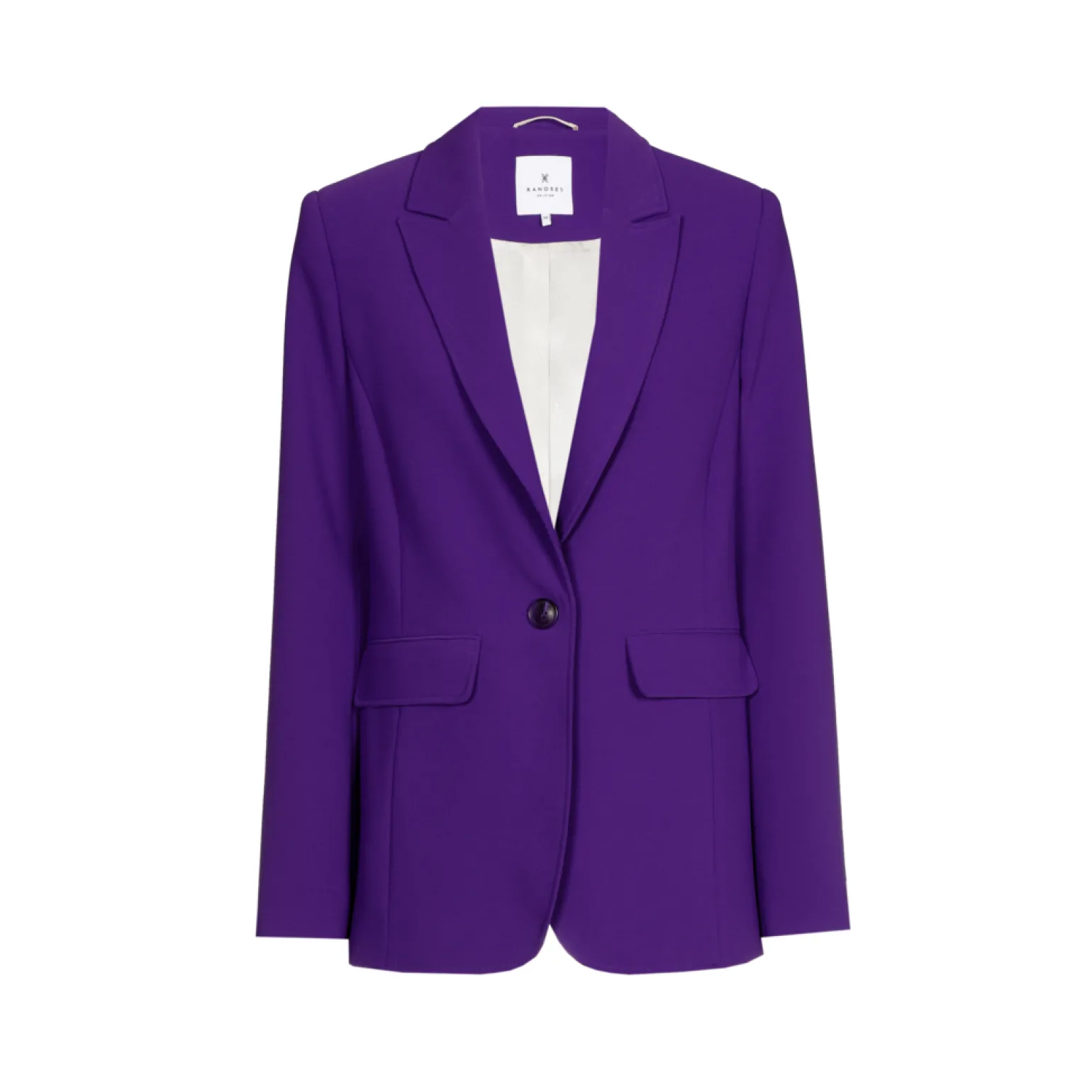 Rechte blazer met reverskraag