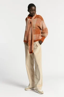 Ribfluwelen broek met stretch