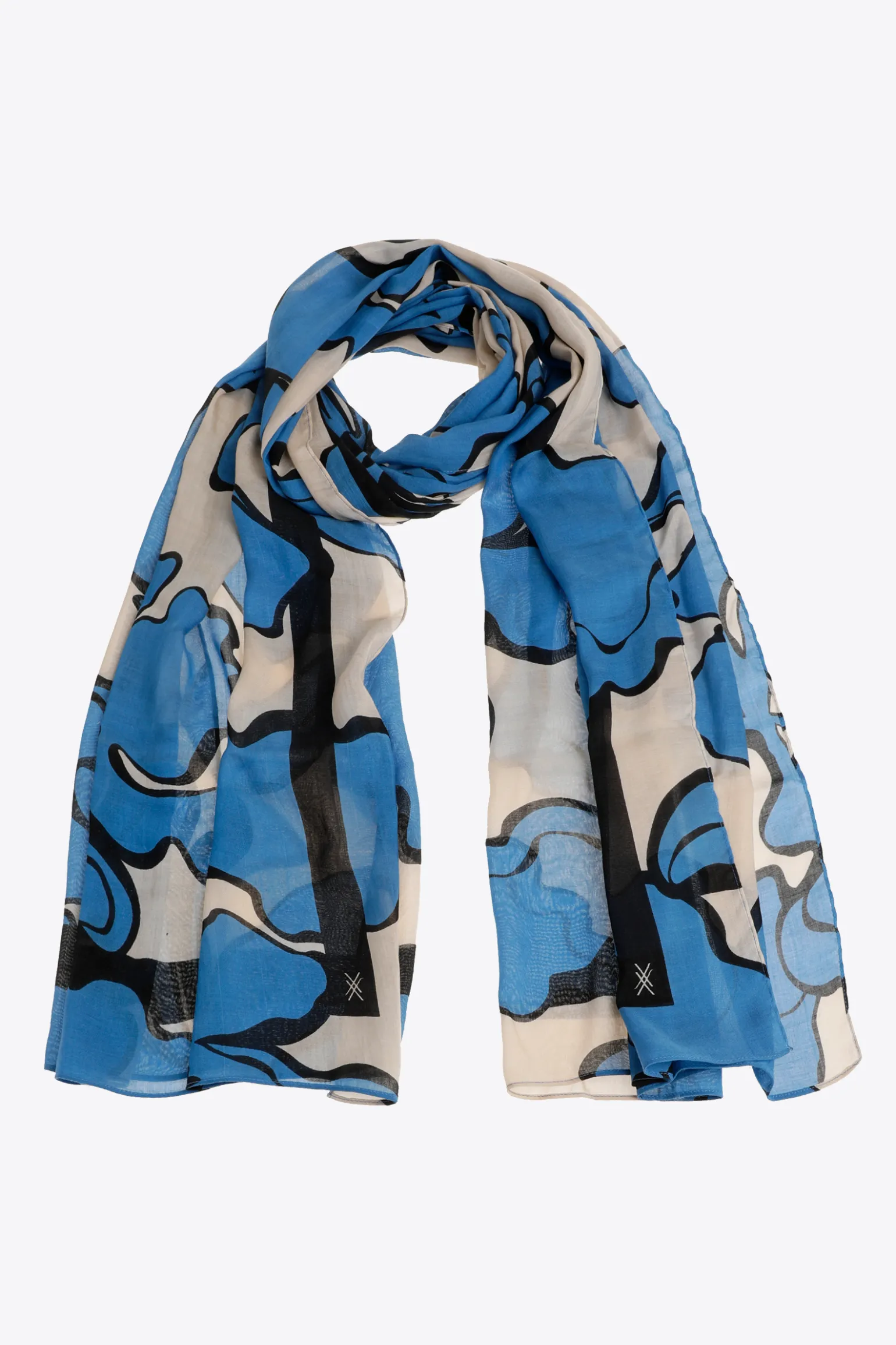 Sjaal met bloemenprint