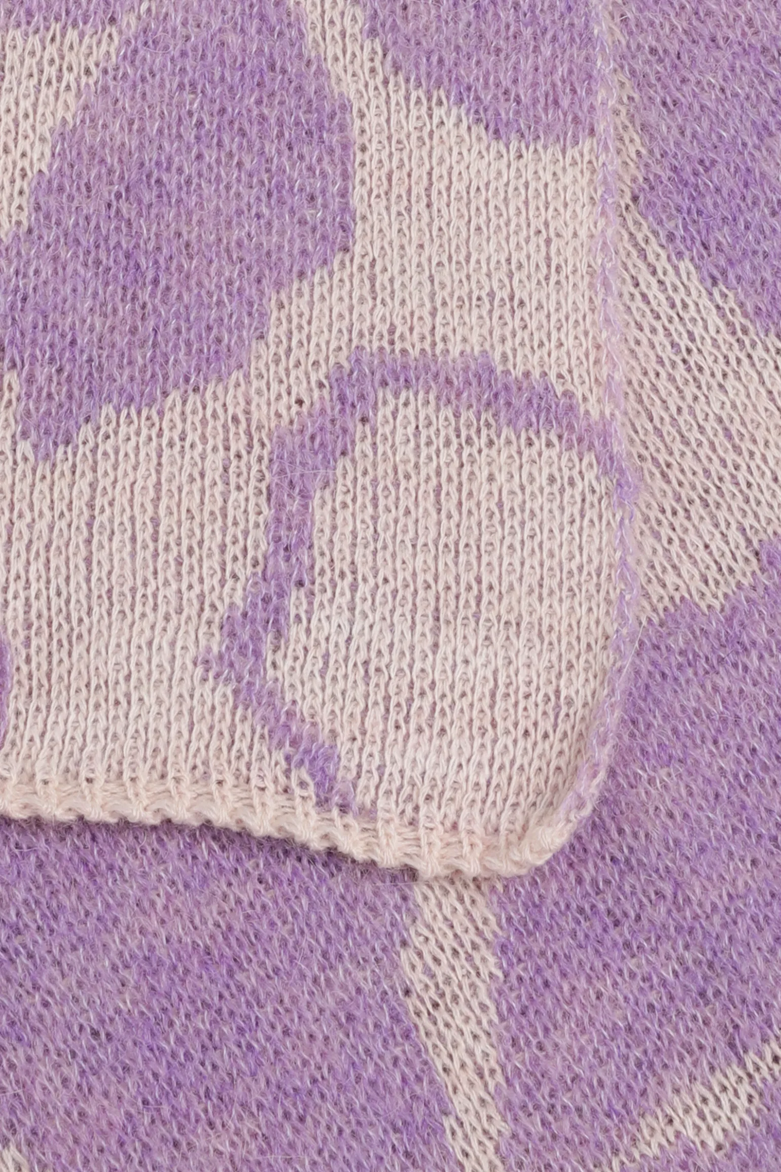 Sjaal met jacquard knit