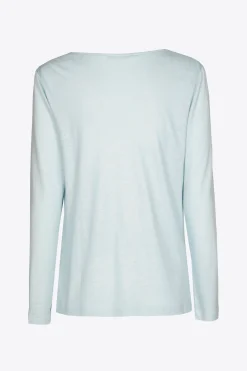 T-shirt met gedrapeerde hals