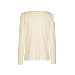 T-shirt met gedrapeerde hals