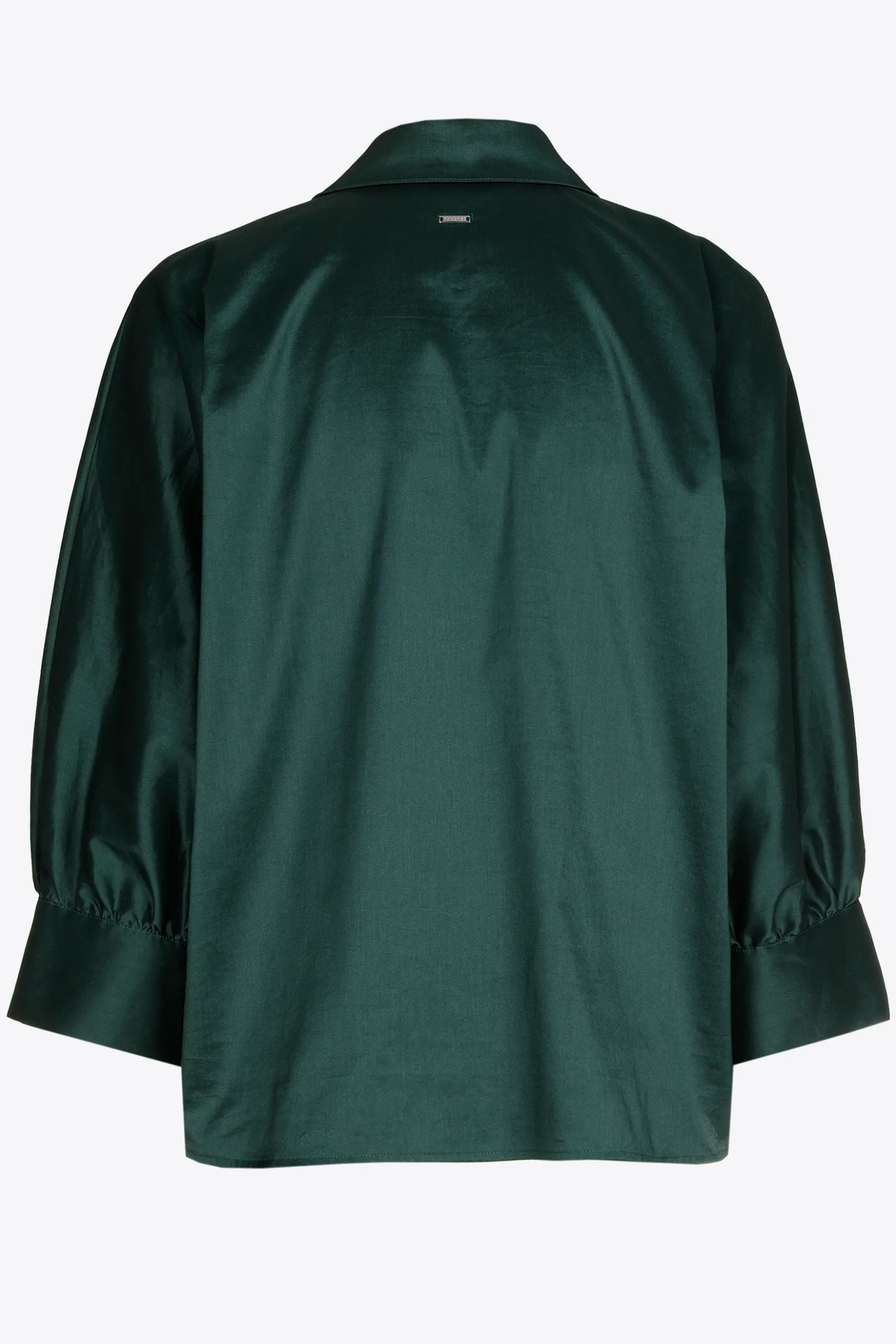 Volumineuze blouse met hemdkraag