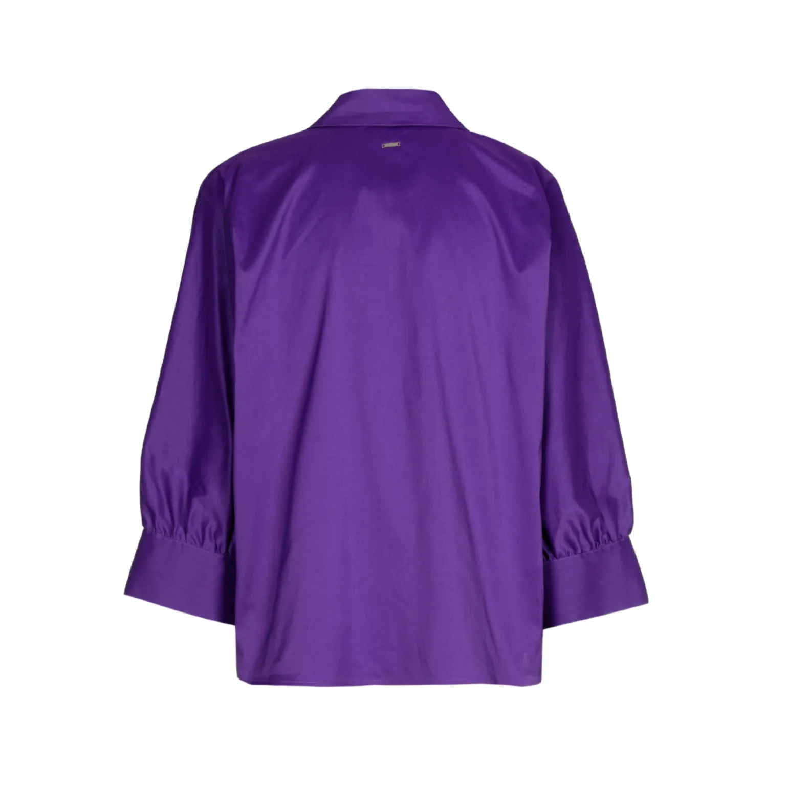 Volumineuze blouse met hemdkraag