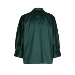 Volumineuze blouse met hemdkraag