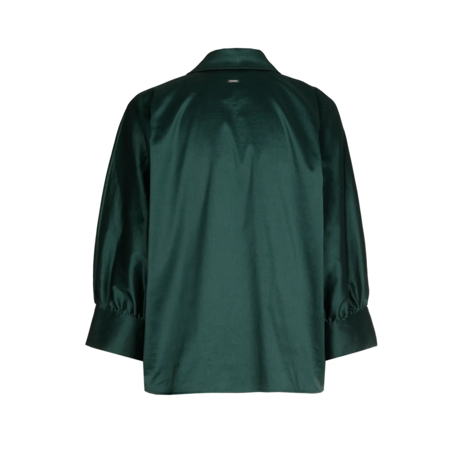 Volumineuze blouse met hemdkraag