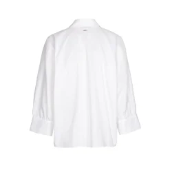 Volumineuze blouse met hemdkraag