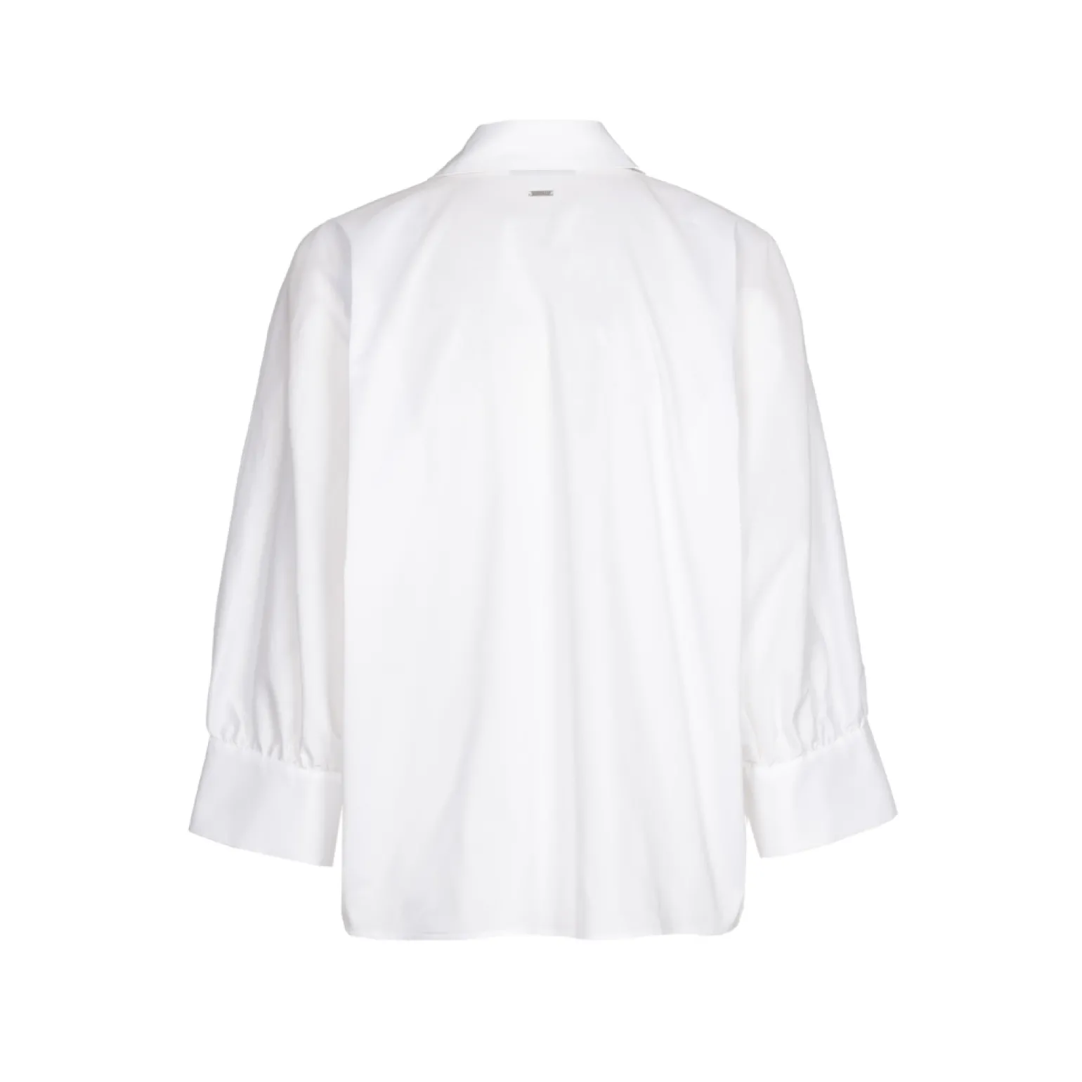 Volumineuze blouse met hemdkraag