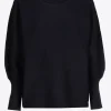 Volumineuze pull met boothals