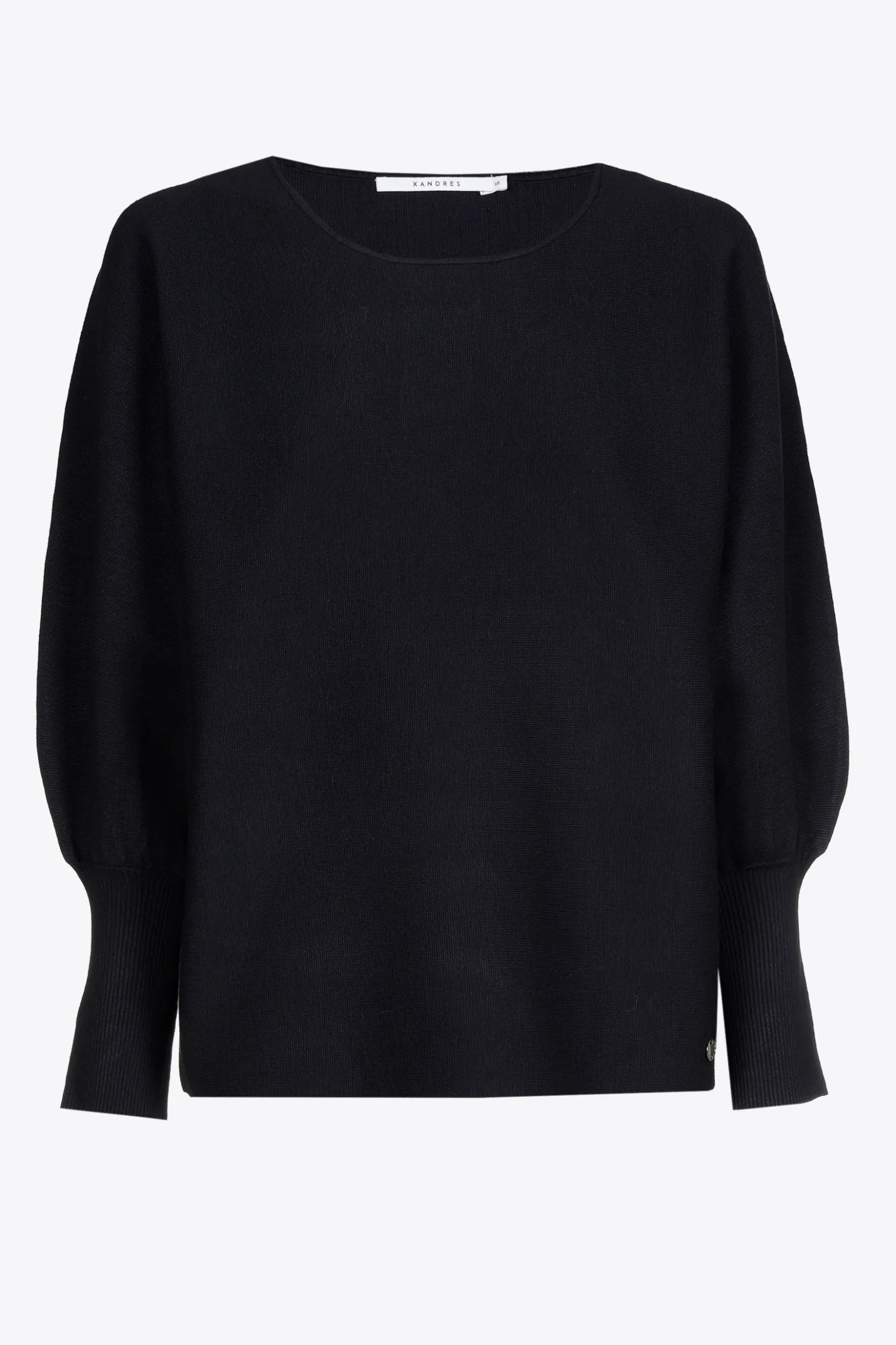 Volumineuze pull met boothals