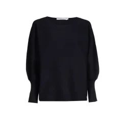 Volumineuze pull met boothals