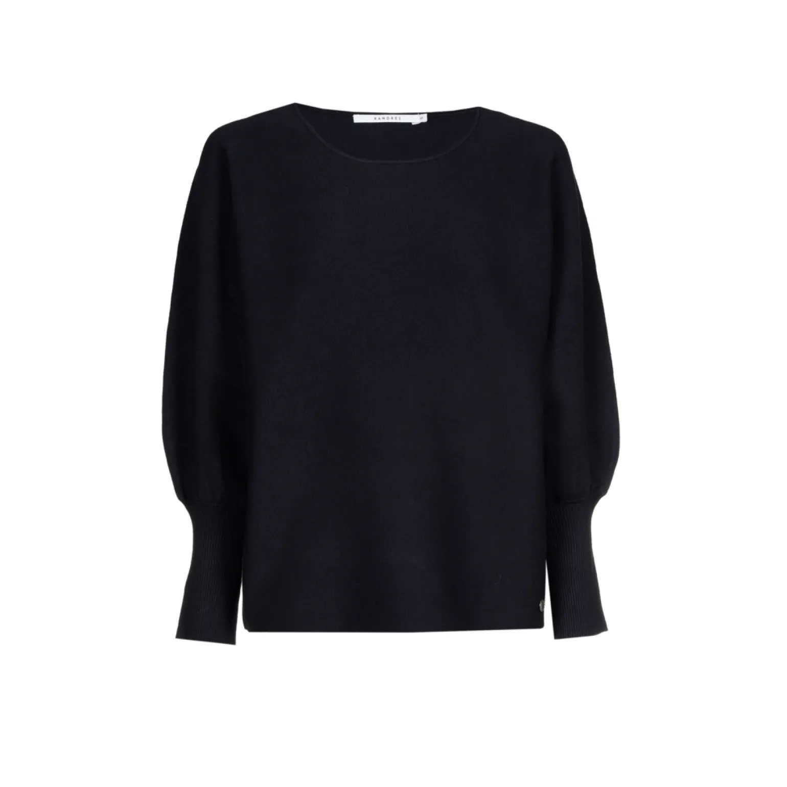 Volumineuze pull met boothals
