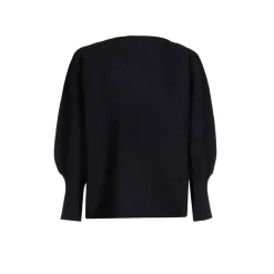 Volumineuze pull met boothals