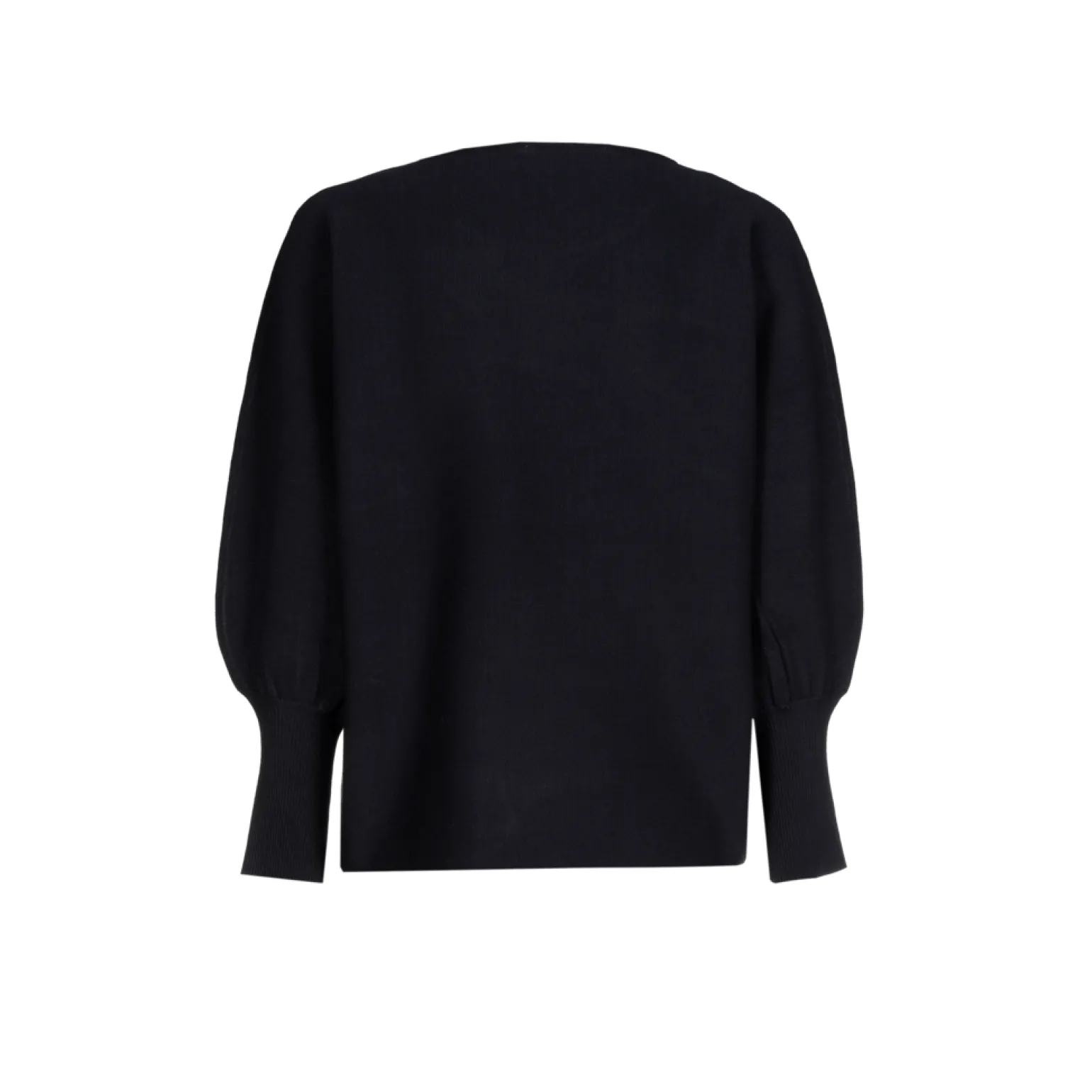 Volumineuze pull met boothals